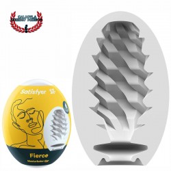 Huevo con Textura Masturbador para Pene Satisfyer Masturbator Egg Single Fierce