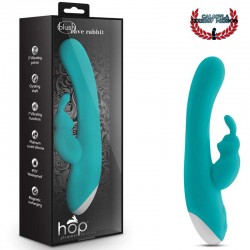 Vibrador Clitoris Punto G 20 cm Blush Hop Rave Rabbit Plus Aquamarine
