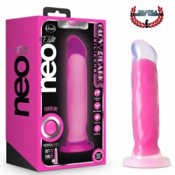 Dildo anal vaginal Fluorescente Neo Elite Blush The Dark Neon Pink