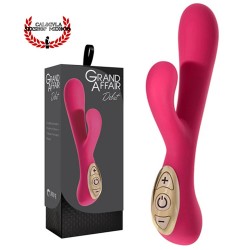 Vibrador Liso Rosa 22 cm Silicón Para Clítoris Vagina y Punto G Grand Affair Debut