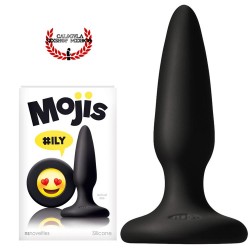Plug Anal 8 cm Moji Ily Ns Novelties Plug de Silicón Negro con carita Emoji Sexo anal