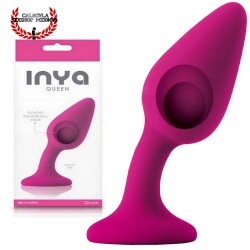 Plug Inya Queen Rosa 11cm Dilatador anal Curvo con Movimiento interno Ns Novelties Plug Anal